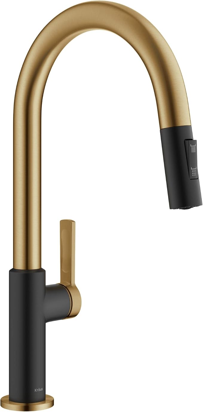 KRAUS Oletto High-Arc Single Handle Pull-Down Kitchen Sink Faucets in Brushed - Image 15