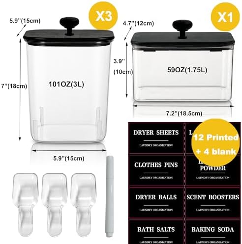 Laundry Detergent Pods Container & Dryer Sheet Holder - Image 3