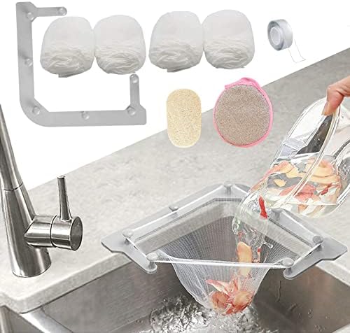 Kitchen Sink Triangle Tri-Holder Filter, Kitchen Sink Strainer, Sink Drain by HiBD