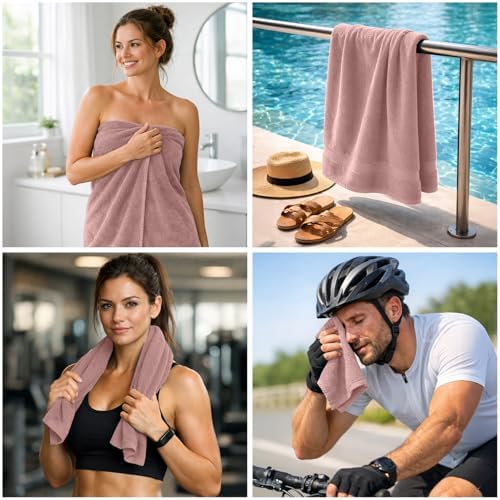 DAN RIVER 8 Piece Luxury Bath Towels - Image 3