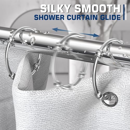 Shower Curtain Rings Hooks, Rustproof Shower Curtain Hooks - Image 4
