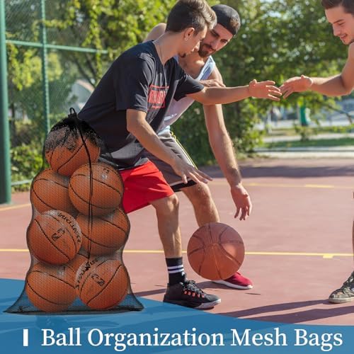 6 Pack Mesh Bag Drawstring for Storage, 23 x 35 Inch Net Bags - Image 5