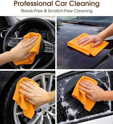Microfiber Cleaning Cloth Roll, 100 Pack 12 x 12 Inch Tear Away Reusable Paper - Image 2