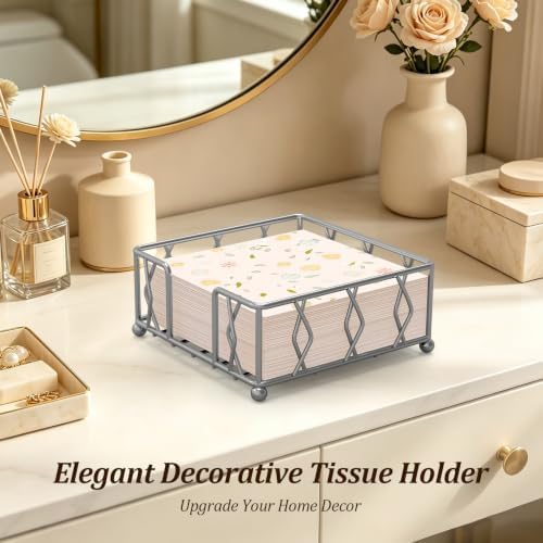 Small Metal Square Napkin Holder - Image 6