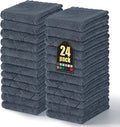 Homaxy 24 Pack Super Soft Absorbent Dish Towels, Dark Grey by Homaxy