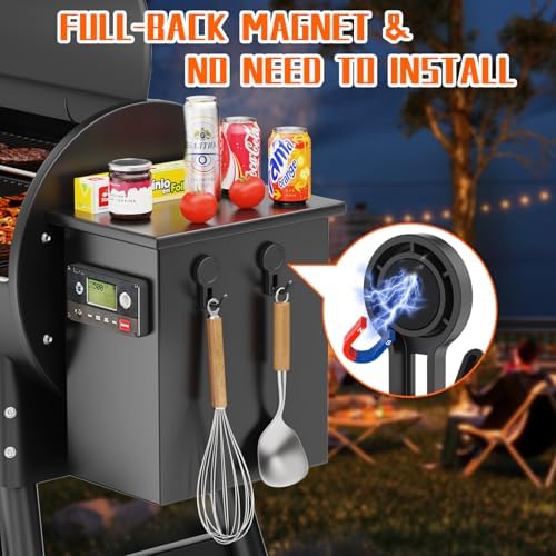 4 Pack Magnetic Grill Hooks, Strong Magnetic Hook - Image 3