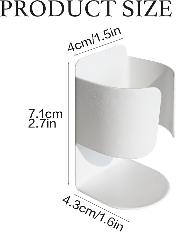 Electric Toothbrush Holder Wall Mount, 304 Stainless Steel Self-Adhesive - Image 4