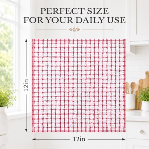 Homaxy 12 Pack Terry Kitchen Dish Cloths - Image 3
