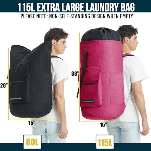 Laundry Bag Extra Large 115L，Laundry Backpack - Image 2