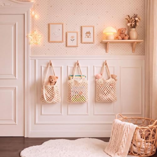 Honeydak 3 Hanging Baskets, Cotton Rope - Image 2