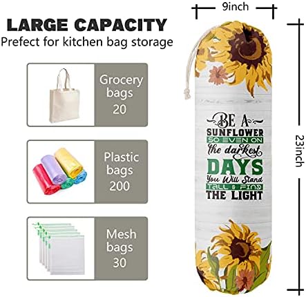 Sunflower Grocery Bags Holder Organizer - Image 2