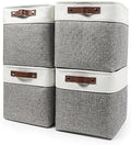 Bagnizer Collapsible Fabric Storage Cubes 11x11 Cube Storage Bins, 4 Pack by Bagnizer