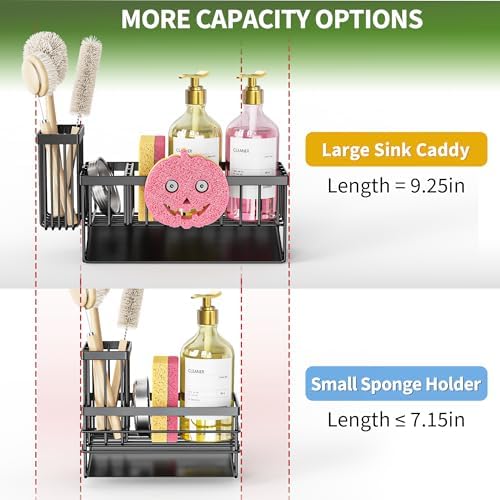 Cisily Sponge Holder for Kitchen Sink, Smiley Face Sink Caddy - Image 4
