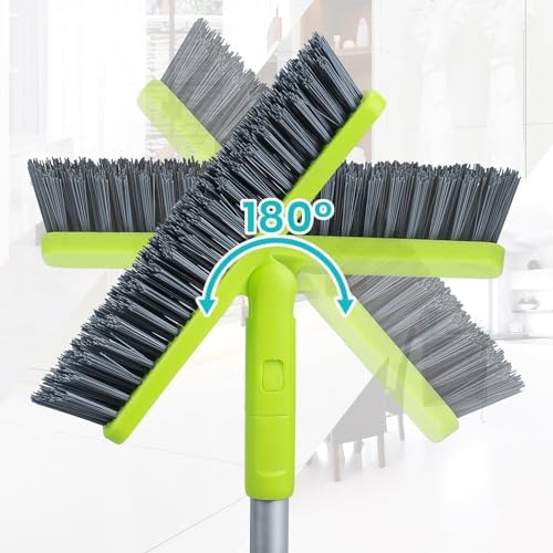 Grout Cleaner Brush with Long Handle, Floor Scrub Brush - Image 3