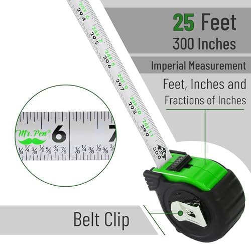 Mr. Pen- Retractable Tape Measure 25 ft, Easy Read - Image 3