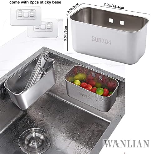 Stainless Steel Sink Strainer Kitchen Food Catcher Sink Strainer Basket - Image 2