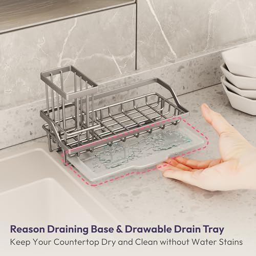 SWTYMIKI Sink Caddy Sponge Holder - Image 5