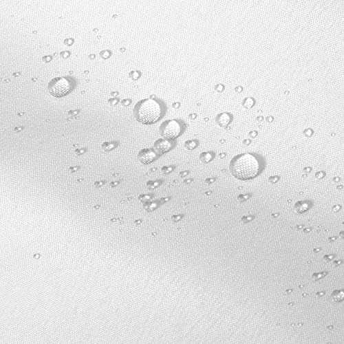 ALYVIA SPRING 72x78 Long Waterproof Fabric Shower Curtain or Liner White - Image 5