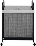 STO STO Laundry Hamper 2 Section, 100L Rolling Laundry Sorter Cart by STOSTO