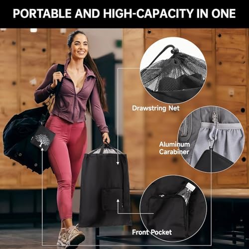 2 Packs Travel Laundry Bags, CLEADUS Foldable Dirty Clothes Bag 【Upgraded】 - Image 4