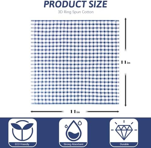 Nialnant 12 Pack Kitchen Dish Cloths, 100% Cotton Kitchen Towels - Image 2