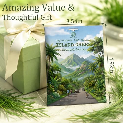 US07-Honolulu Island Green Scented Sachets - Image 6