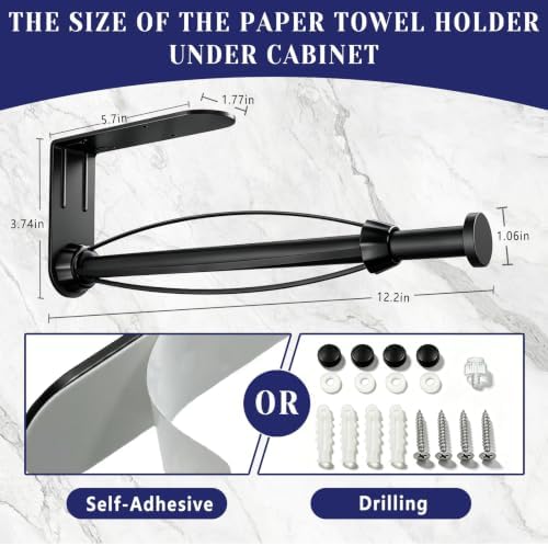 Paper Towel Holder, Paper Towel Holder Under Cabinet - Image 7