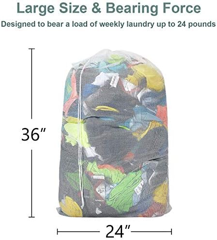 Laundry Bags, Mesh Heavy Duty 24" x 36" - Image 5