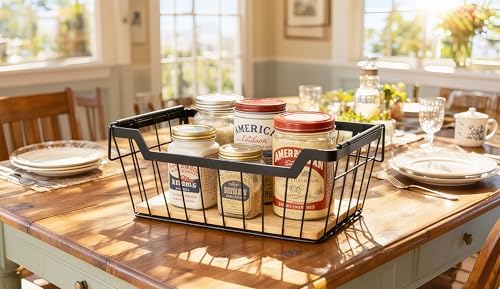 ShabbyDecor Metal Wire Basket - Image 5