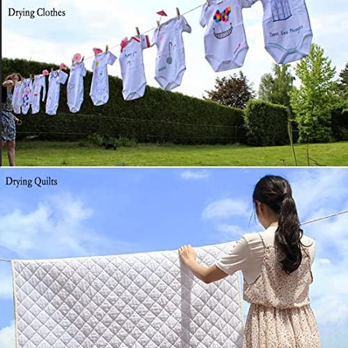 50 Ft Clothesline Long Clothes Line, Cotton Clothesline Rope Laundry Line Rope - Image 3