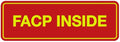 Signs ByLITA Standard FACP Inside Sign | Fire Safety Signage (Red/Yellow) - Medium 1 Pack