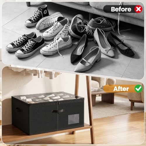 Shoe Organizer for Closet, Foldable Box - Image 5