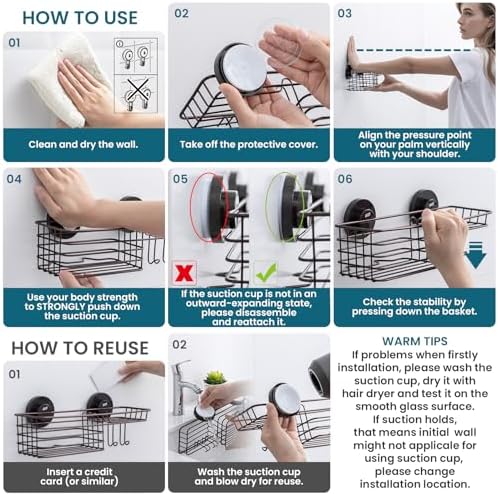 TAILI Shower Caddy Suction Cup - Image 7