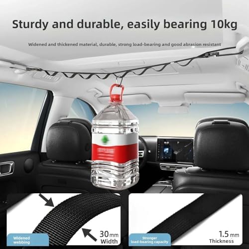Car Clothes Hanger Rod Straps Clothing Rack Non-Wrinkle Portable Travel - Image 3