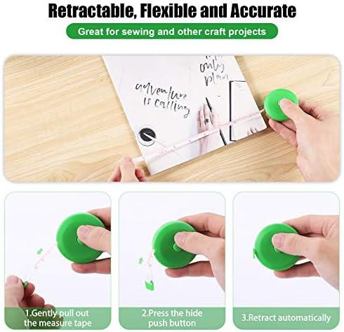 Measuring Tape Retractable, 60 Inch Soft Fabric Tape Measure - Image 4