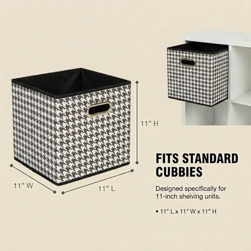 Household Essentials Foldable Fabric Storage Cubes 6-Pack – 11x11x11 Stackable - Image 7
