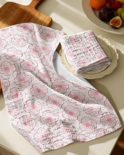 Miss Adola 370GSM Cotton Waffle Kitchen Towels - Image 2