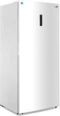 BLACK+DECKER 21.2 Cu. Ft. Convertible Freezer Refrigerator, Upright Freezer with Glass Shelves, Reversible Door, ENERGY STAR rated, Frost Free, BUC2120MW, White