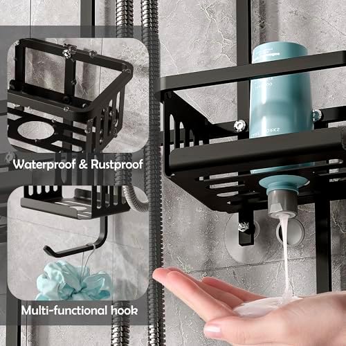 Aluminum Shower Caddy Hanging for Handheld Showerheads, Never Rust Shower - Image 2