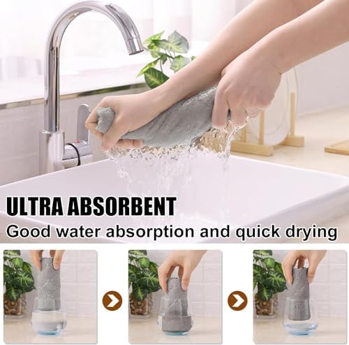 Homaxy 24 Pack Super Soft & Absorbent Dish Cloths - Image 3