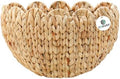Coeusy Wicker Wall Basket, Scalloped Hanging Basket, Large-Size by WEAVECOMFORTINTOEVERYCORNER