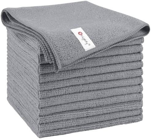 Orighty Microfiber Cleaning Cloth, Cleaning Rags, 12 Pack, 12x11 in by AllRightinOrighty