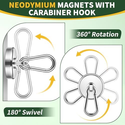 Grtard 4 Pack Magnetic Hooks - Image 3