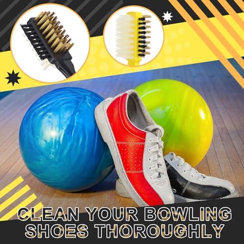 2 Pack Bowling Shoe Brushes 3-in-1 Heavy Duty Bowling Shoe Cleaning Brush Set - Image 5