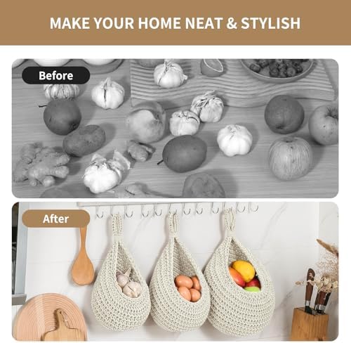 Boho Wall Hanging Fruit Baskets - Image 5