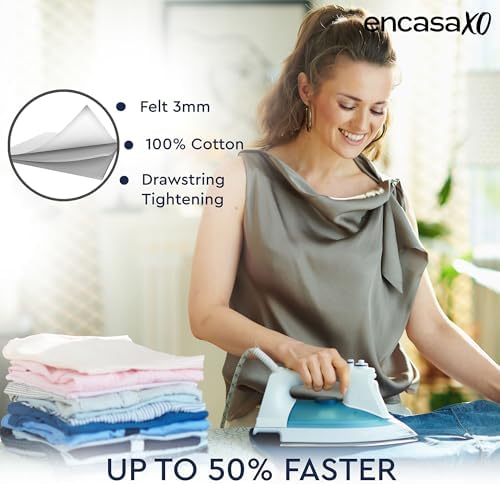 Encasa XO Ironing Board Cover and Pad, Thick Felt 42"x14" - Image 6