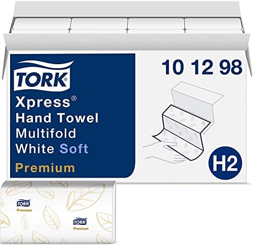 Tork Xpress Paper Towel Dispenser and Tork Extra Soft Multifold Hand Towel White - Image 5