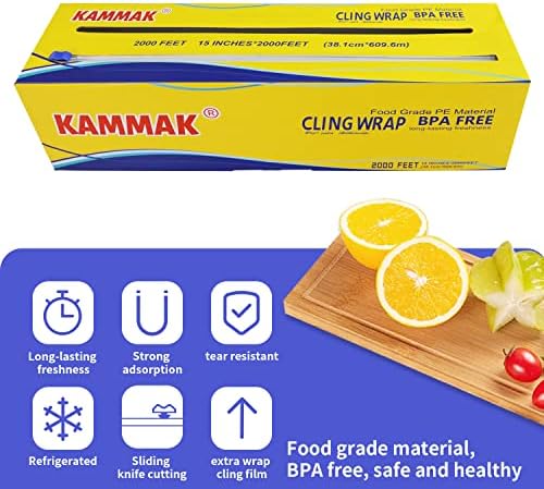 KAMMAK Plastic Wrap Food Cling Wrap - Image 5