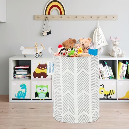 Round Laundry Basket Collapsible Storage Hamper Organizer Arrowhead - Image 6