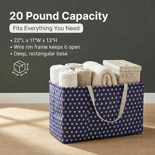 Household Essentials Blue with White Stars Krush Container All-Purpose Utility - Image 7